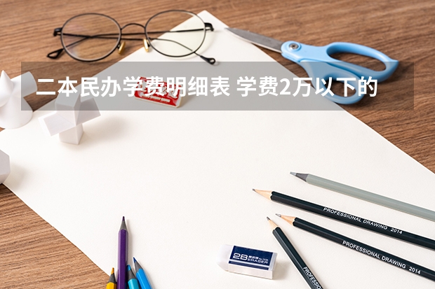 二本民办学费明细表 学费2万以下的民办二本大学