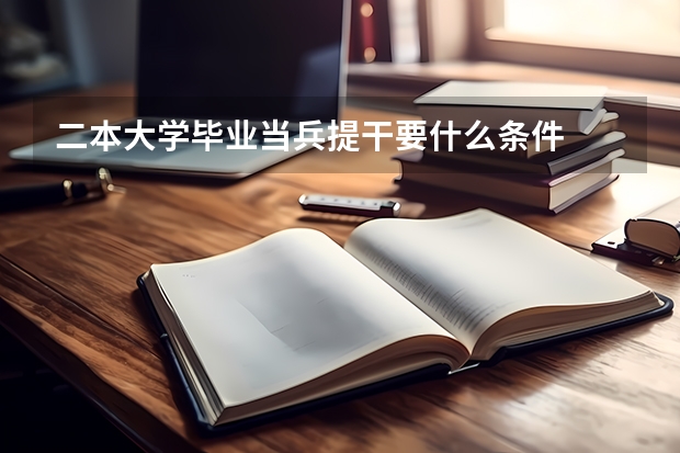 二本大学毕业当兵提干要什么条件