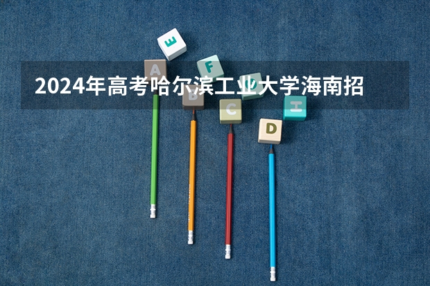 2024年高考哈尔滨工业大学海南招生计划 招生人数