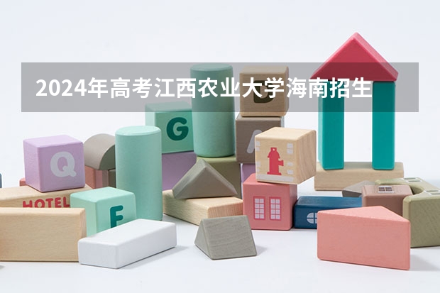 2024年高考江西农业大学海南招生计划 招生人数