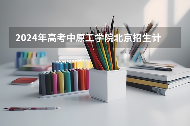 2024年高考中原工学院北京招生计划 招生人数