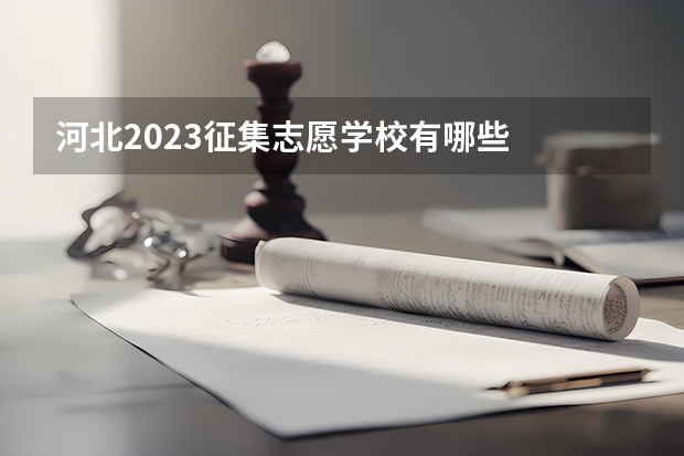 河北2023征集志愿学校有哪些