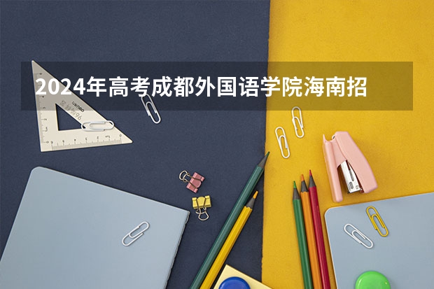 2024年高考成都外国语学院海南招生计划 招生人数
