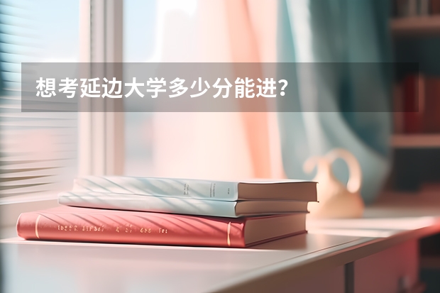 想考延边大学多少分能进？