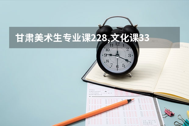 甘肃美术生专业课228,文化课334能上哪些本科