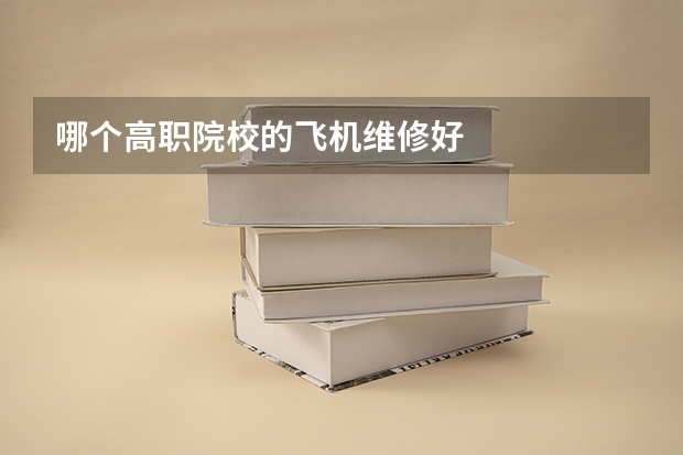 哪个高职院校的飞机维修好