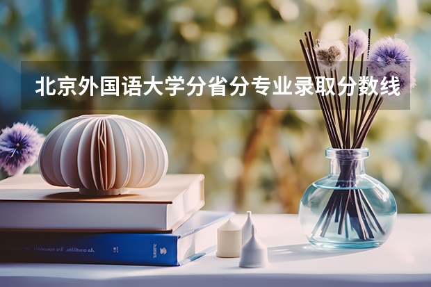 北京外国语大学分省分专业录取分数线含少数民族加分吗