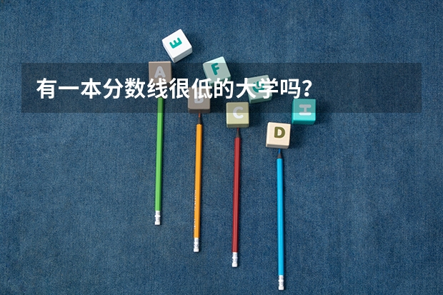 有一本分数线很低的大学吗？