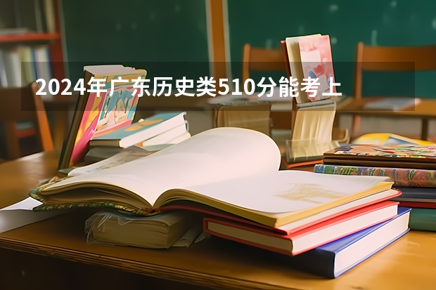 2024年广东历史类510分能考上什么大学?