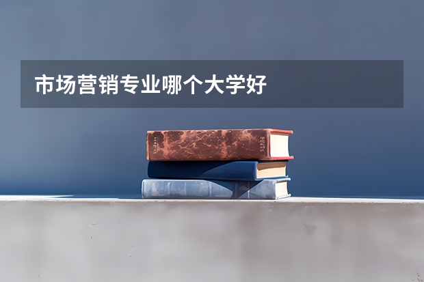 市场营销专业哪个大学好