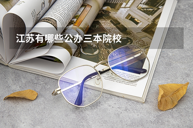 江苏有哪些公办三本院校