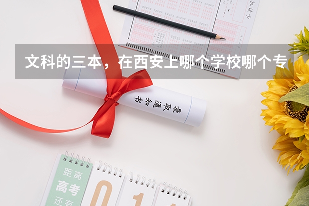 文科的三本,在西安上哪个学校哪个专业好?