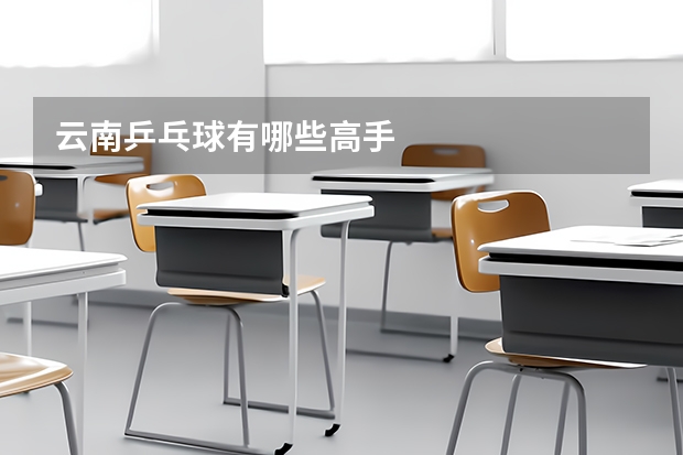 云南乒乓球有哪些高手