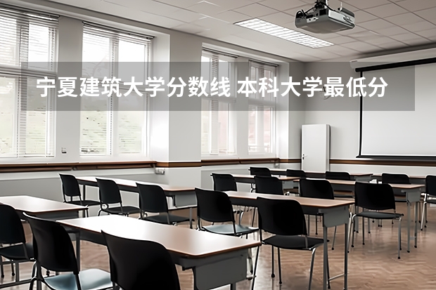 宁夏建筑大学分数线 本科大学最低分数线