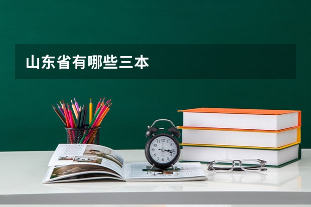 山东省有哪些三本