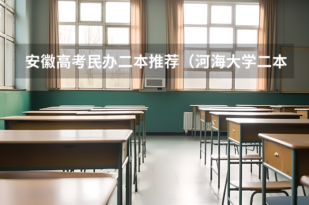 安徽高考民办二本推荐（河海大学二本录取分数线）