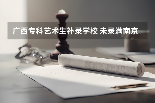 广西专科艺术生补录学校 未录满南京的专科学院