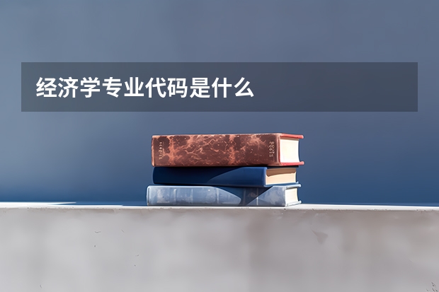 经济学专业代码是什么