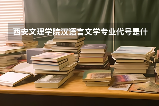 西安文理学院汉语言文学专业代号是什么？