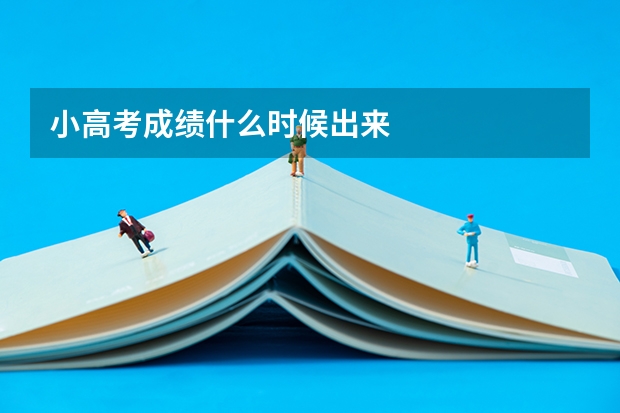 小高考成绩什么时候出来