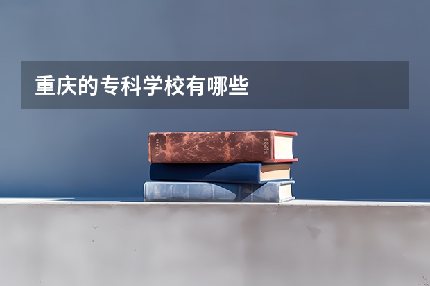 重庆的专科学校有哪些