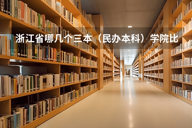 浙江省哪几个三本（民办本科）学院比较好？（全国比较好的三本院校）