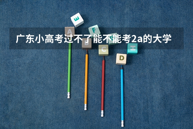 广东小高考过不了能不能考2a的大学（广东省小高考考了314分排第几名）