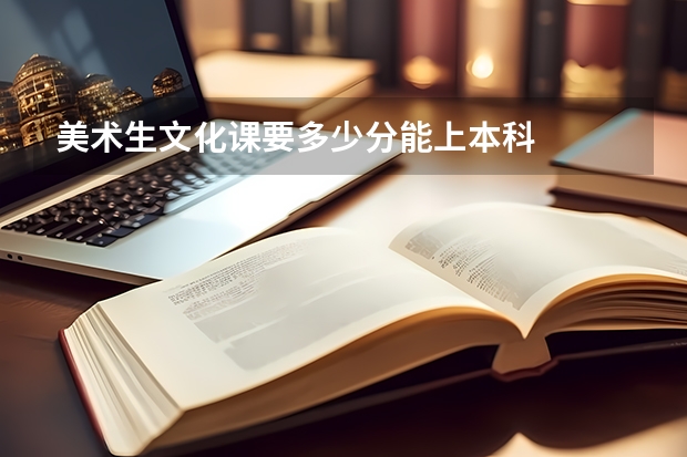 美术生文化课要多少分能上本科