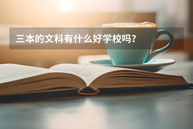 三本的文科有什么好学校吗?