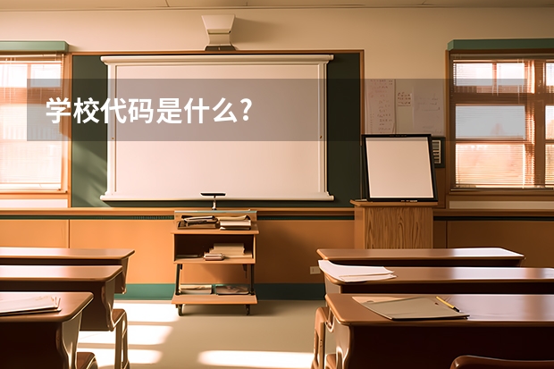 学校代码是什么?
