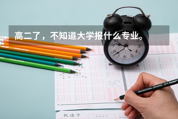 高二了,不知道大学报什么专业。