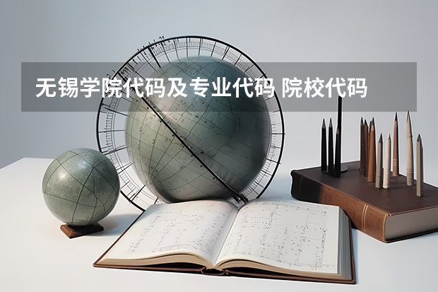 无锡学院代码及专业代码 院校代码 专业代码 急求