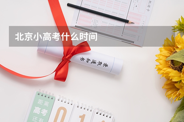 北京小高考什么时间