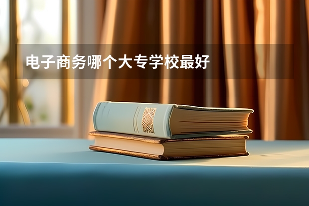 电子商务哪个大专学校最好