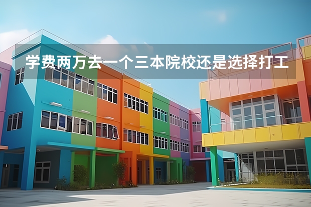学费两万去一个三本院校还是选择打工 是不是所有的三本学校入校都要交两万八？就算分数高出许多也是？如果不是，请举个例子，谢谢！！急需答案