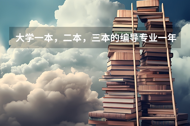 大学一本，二本，三本的编导专业一年的学费分别是多少