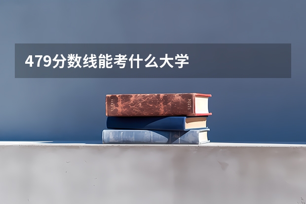 479分数线能考什么大学