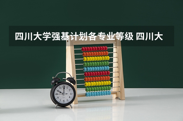 四川大学强基计划各专业等级 四川大学强基计划入围分数线