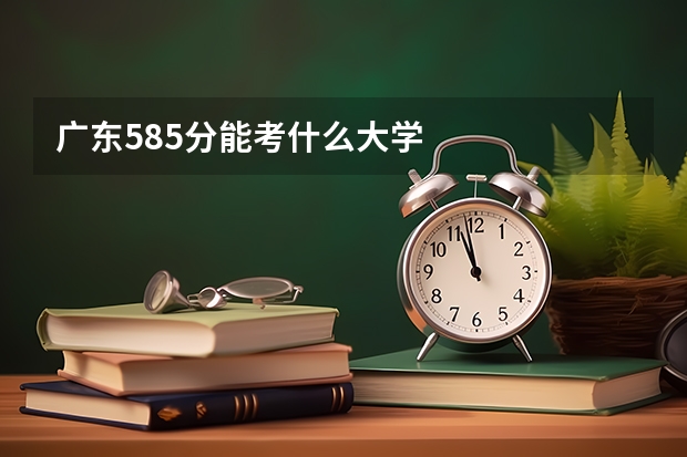 广东585分能考什么大学
