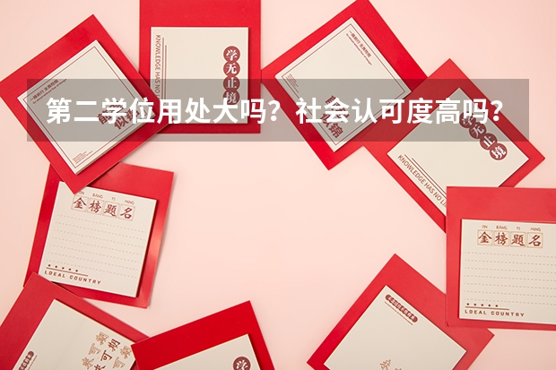 第二学位用处大吗？社会认可度高吗？
