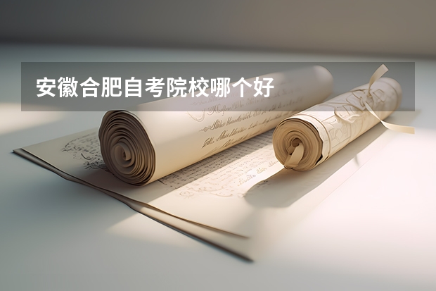 安徽合肥自考院校哪个好