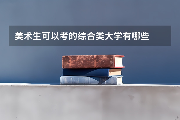 美术生可以考的综合类大学有哪些