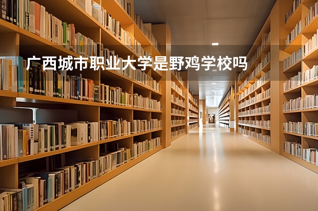 广西城市职业大学是野鸡学校吗