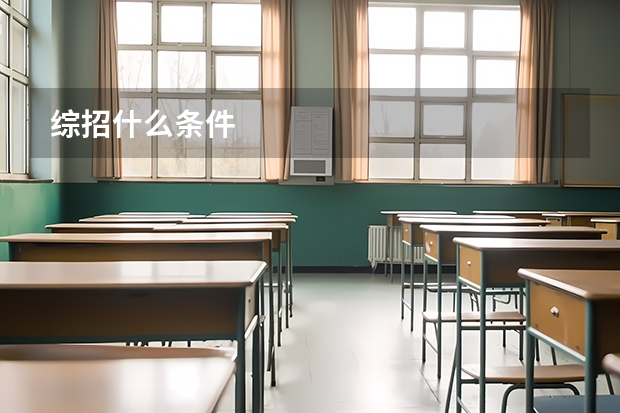 综招什么条件