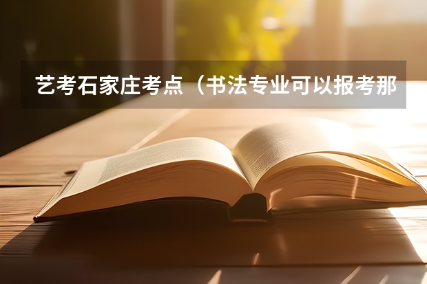 艺考石家庄考点(书法专业可以报考那些大学?)