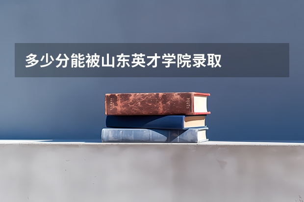 多少分能被山东英才学院录取