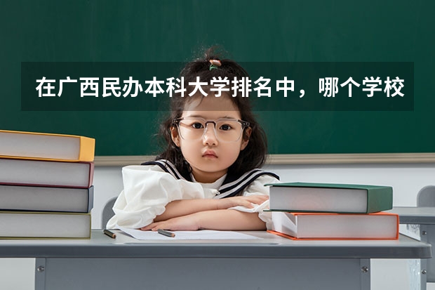 在广西民办本科大学排名中，哪个学校排名第一呢？
