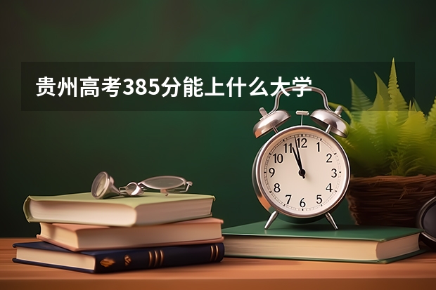 贵州高考385分能上什么大学
