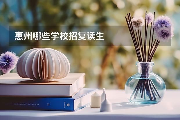 惠州哪些学校招复读生