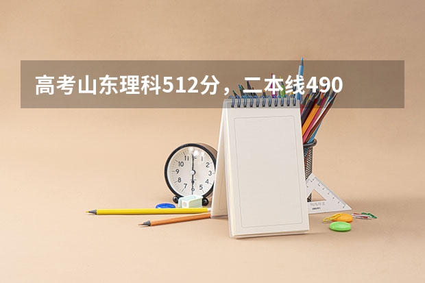 高考山东理科512分,二本线490分,在山东能上哪个大学